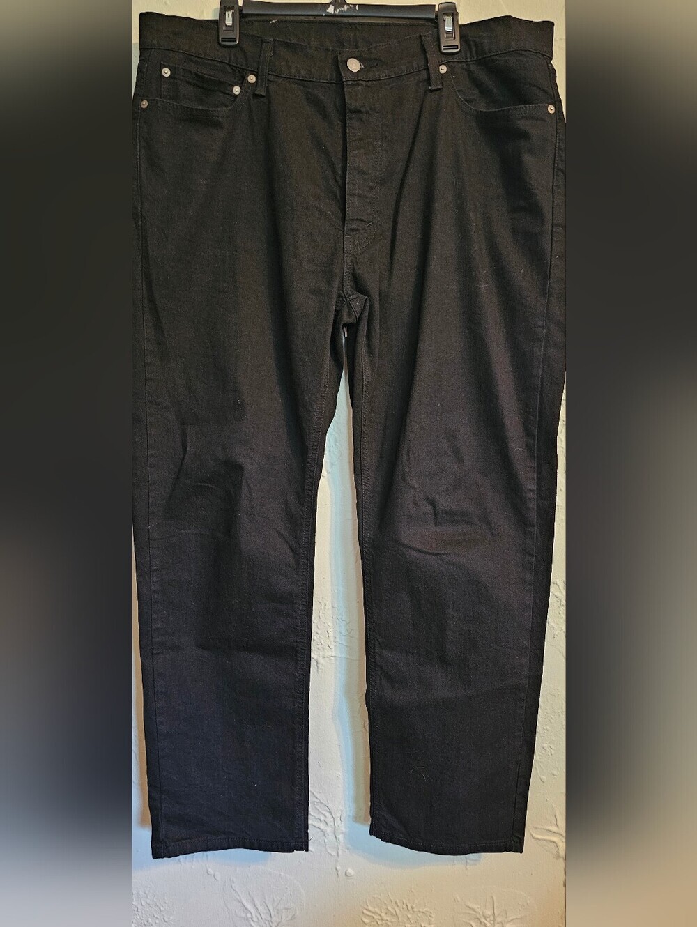 NWT Levi's 541 Mens Jeans Black Straight Leg Size 40x32